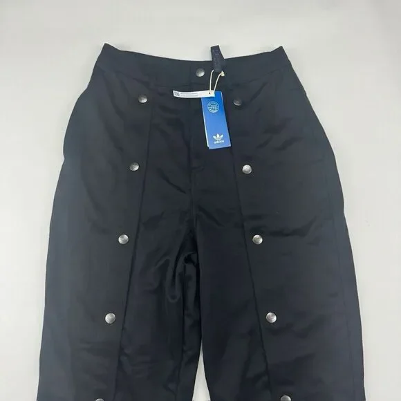 NWT Adidas Women’s Club Adibreak Black Snap Leg Track Pants Activewear Size 4 - Picture 3 of 14
